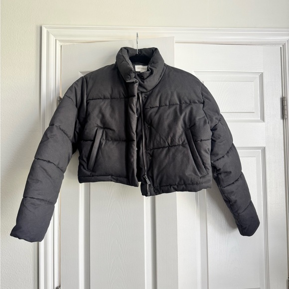 Brand: Pink Soda Sport - Gray Cropped Jacket Size XS - Picture 1 of 3